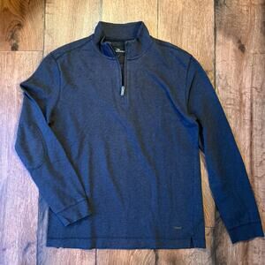 Rodd & Gunn Sweater Mens XL Gray Quarter Zip Elbow Patch Pullover